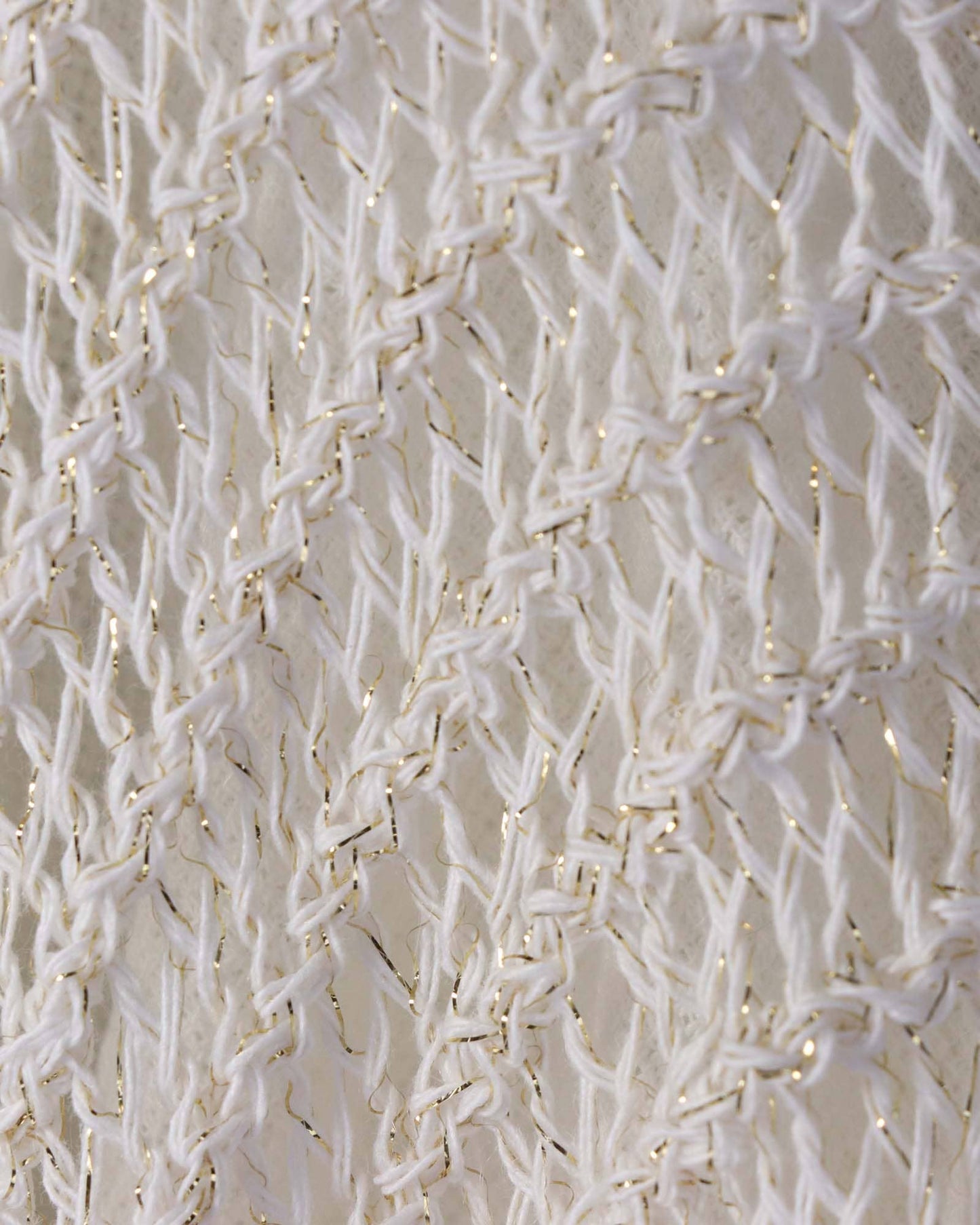 Loose Knit Crochet Top with Metallic Thread - 3 colours