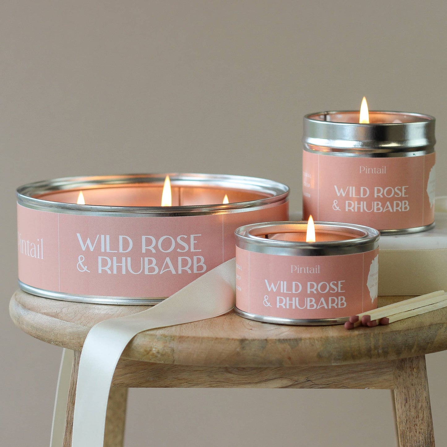 Wild Rose and Rhubarb - Small Candle