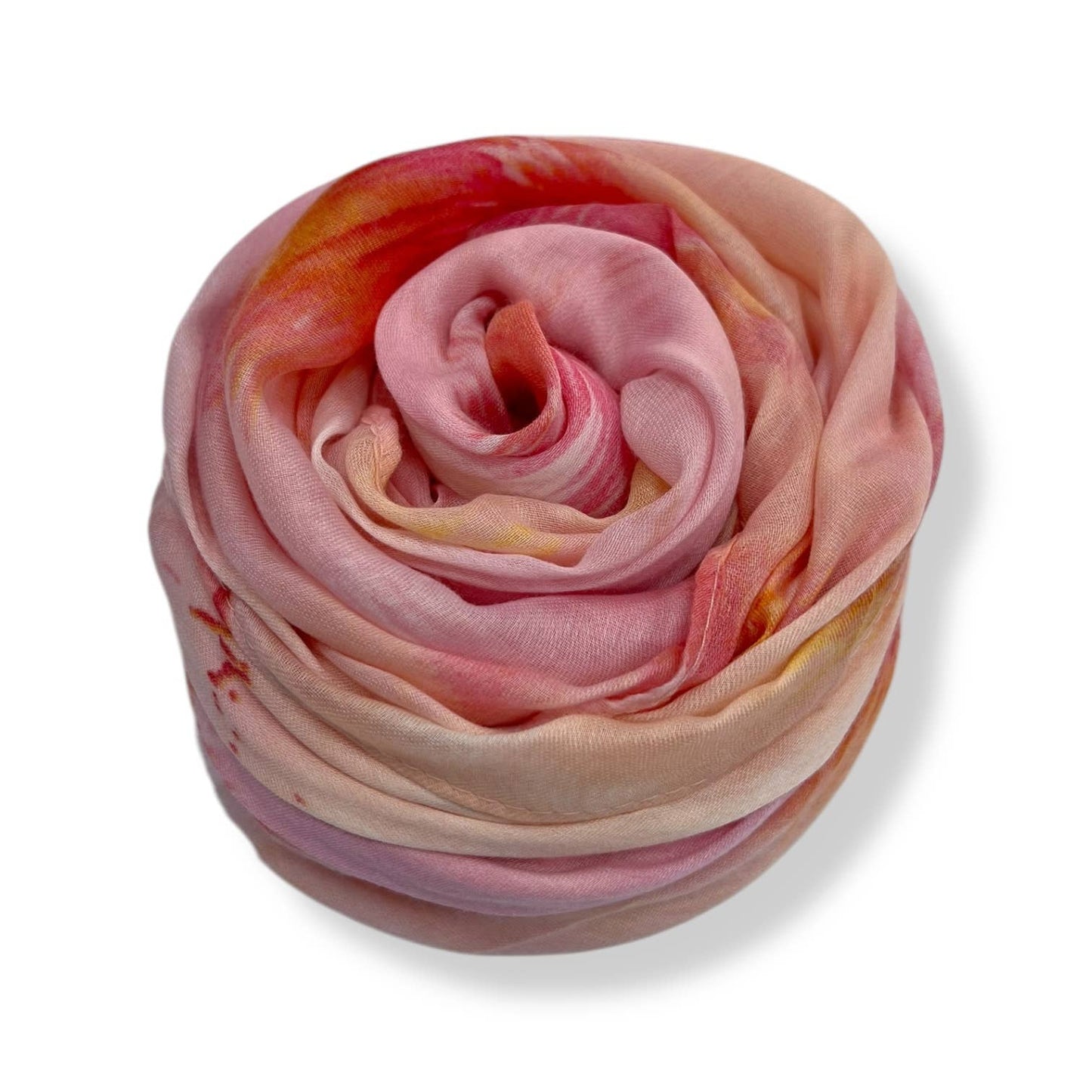 Abstract brush strokes scarf - Pink