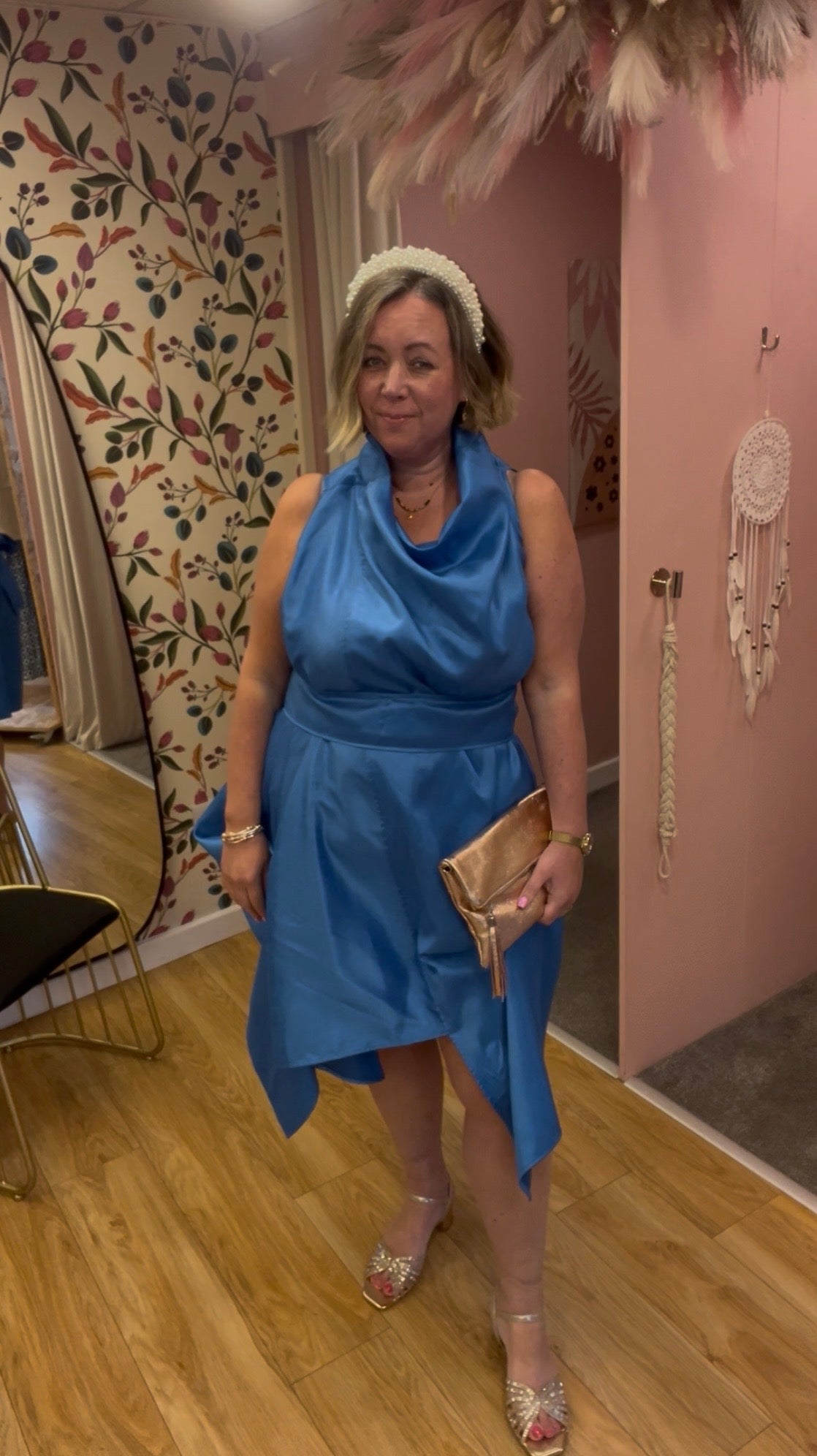 Jolaby Wrap Dress - Cornflower Blue