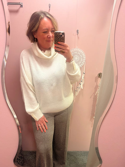 Mara Loose Fit Jumper - Cloud