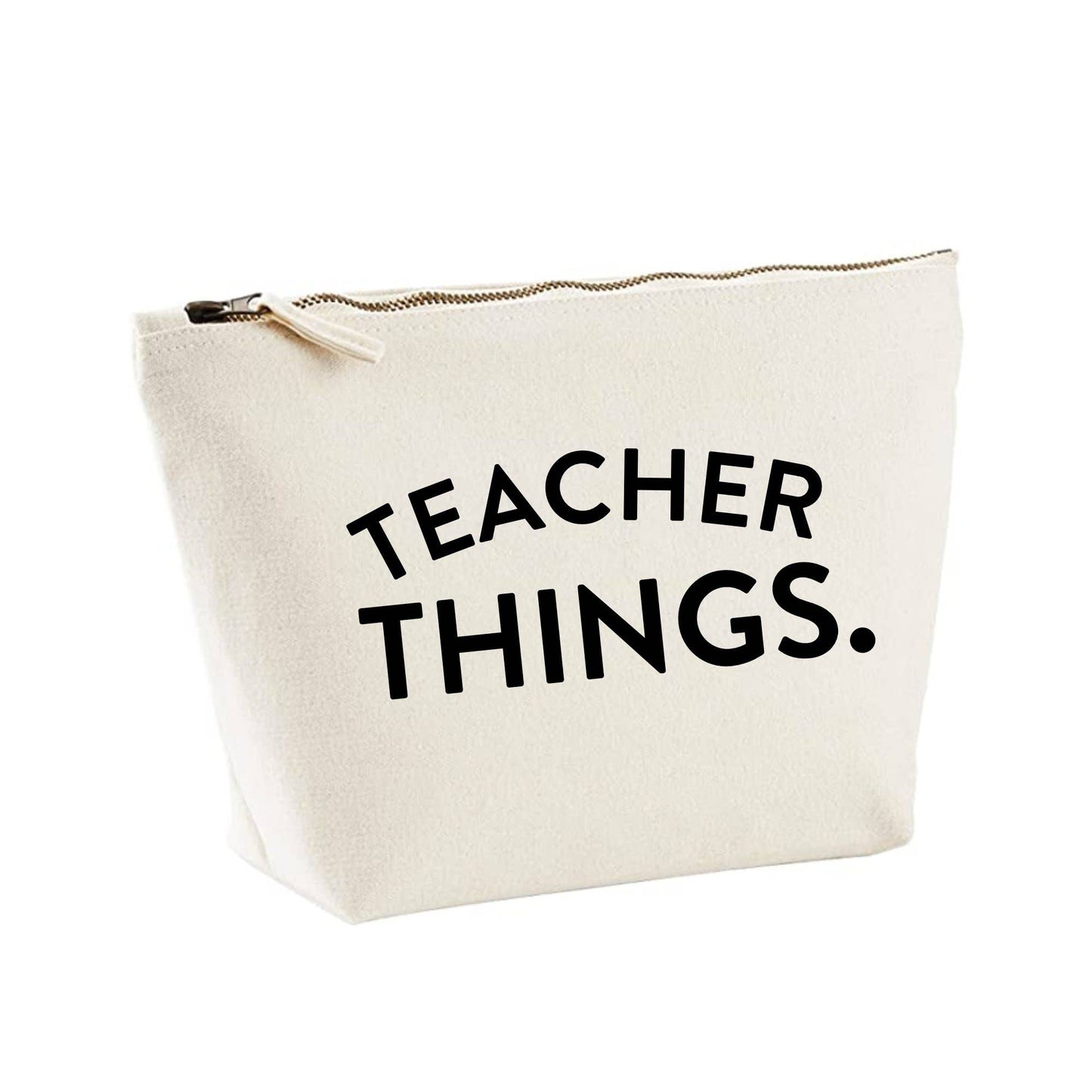 Teacher Things Zipped Pouch Bag