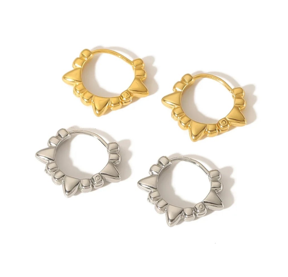 MG Huggie Hoop Earrings - Gold or Silver