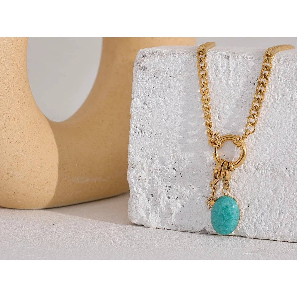 MG Turquoise Stone Necklace