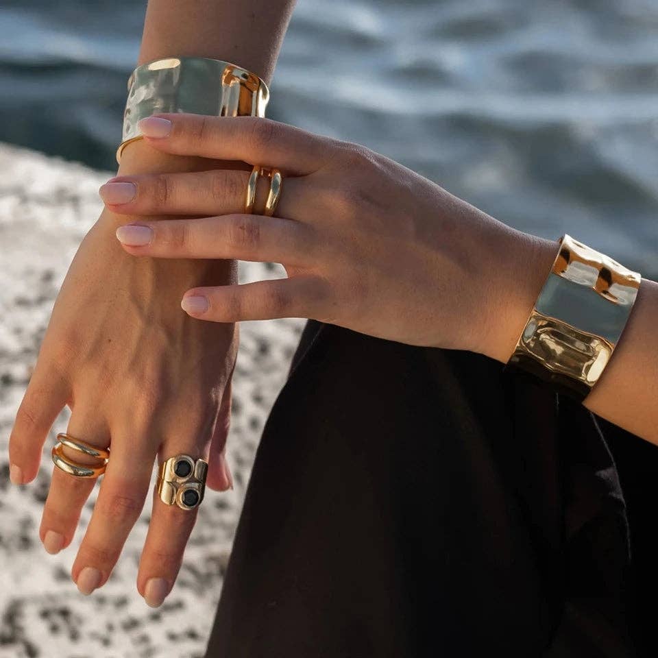 MG Cuff Bracelet - Gold or Silver