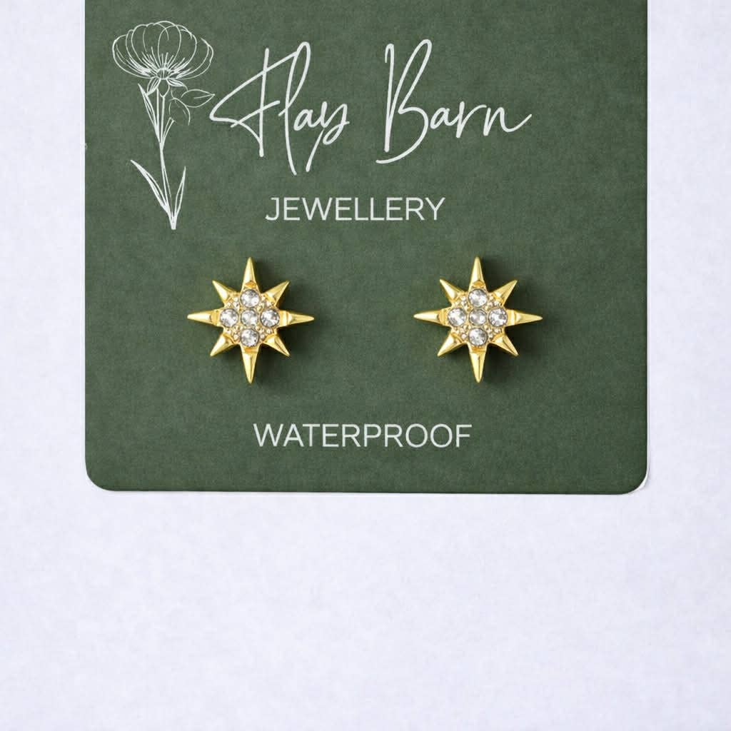 Starburst Studs - Gold or Silver