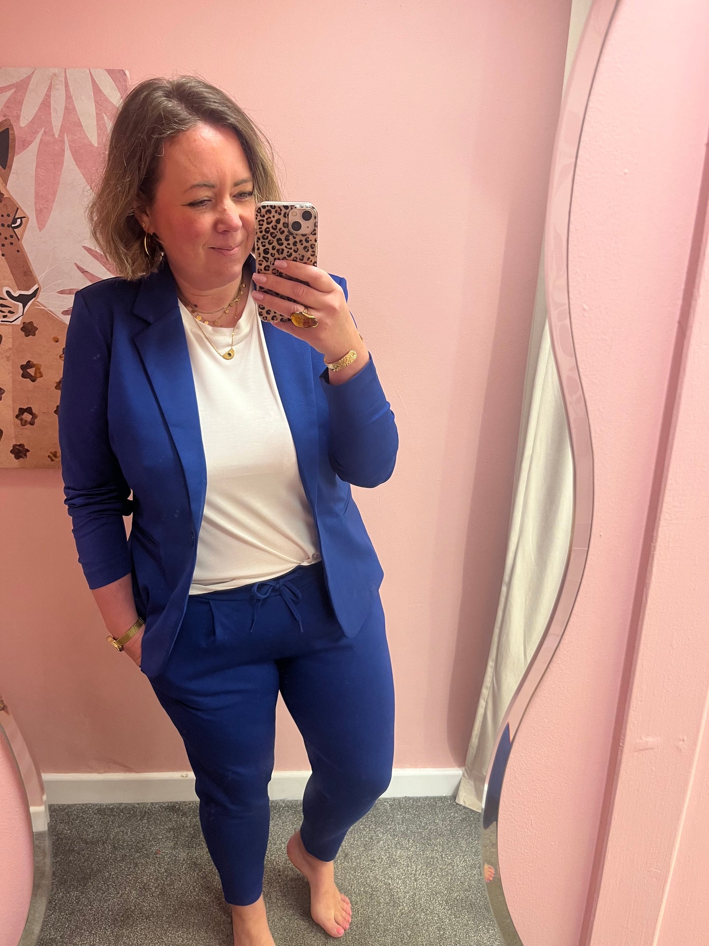 Kate Straight Leg Trouser - Soladite Blue