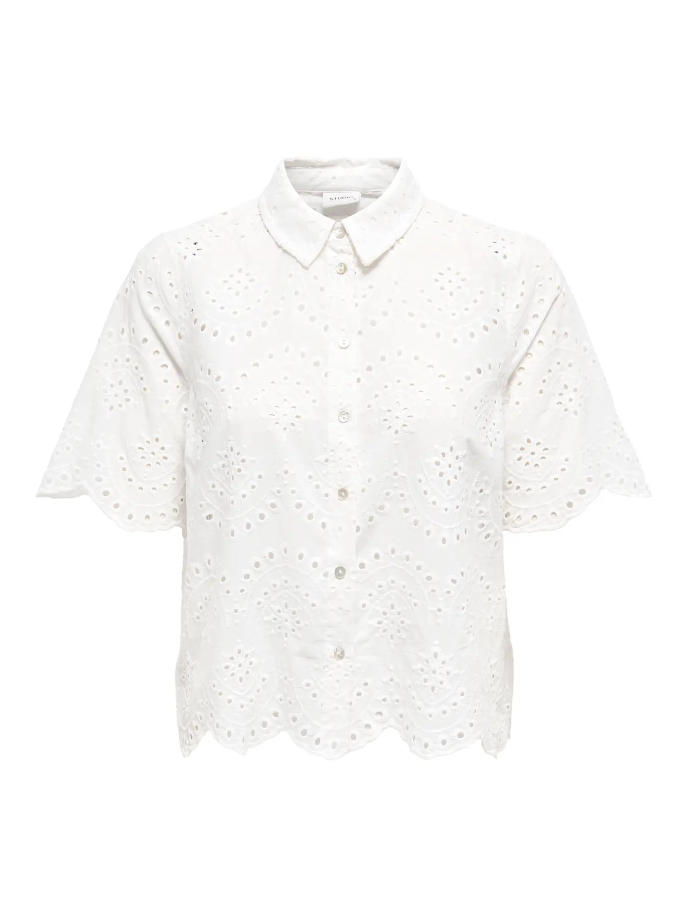 Broderie Anglaise Blouse - White