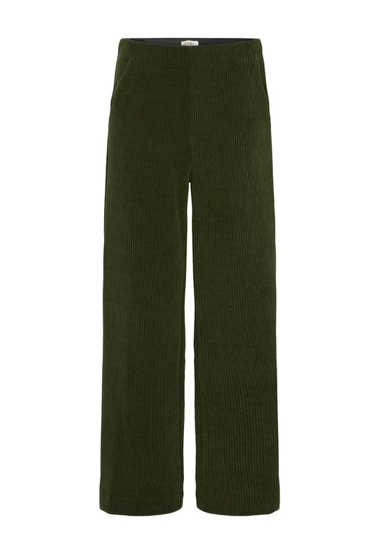 Kate Corduroy Trouser - Rifle Green