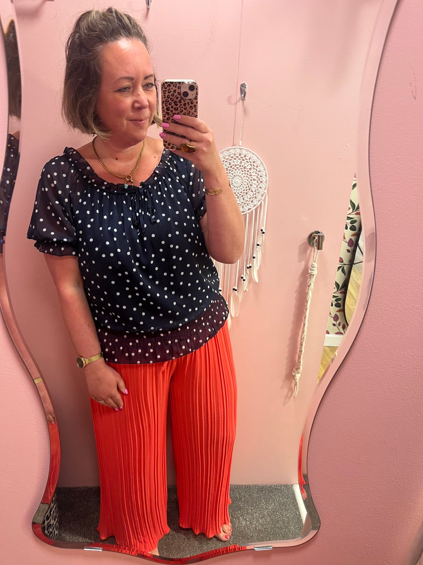Plisse Trousers - 4 Colours