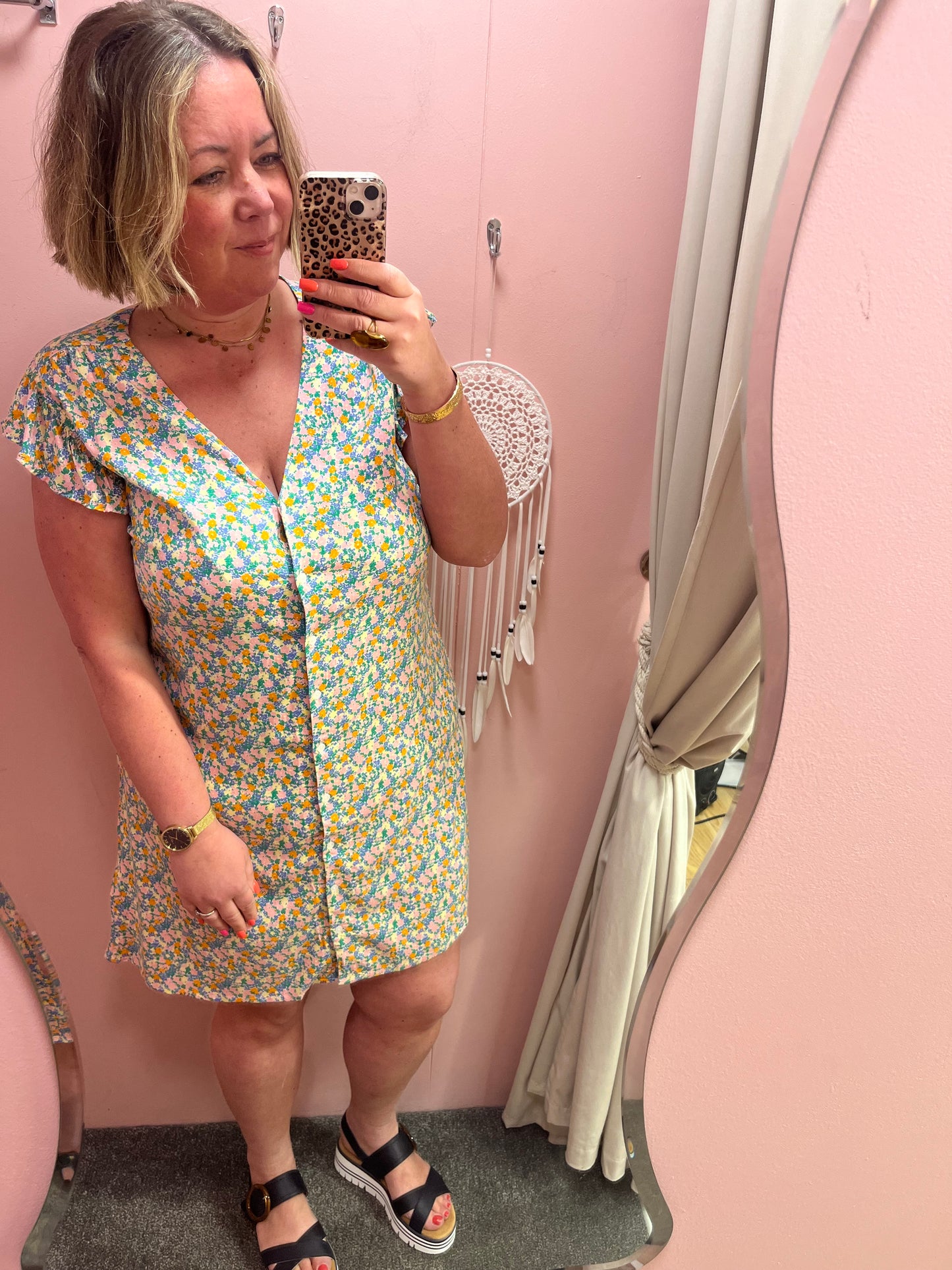 Aya Ditsy Print Dress