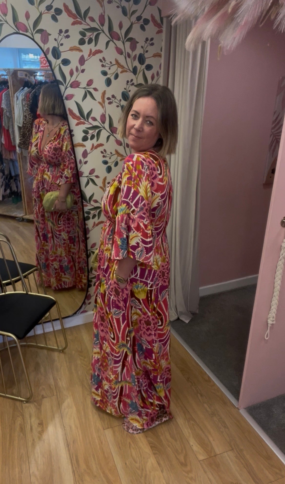 Bright Floral Maxi Dress