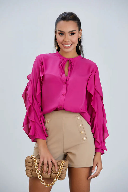 Frill Sleeve Blouse