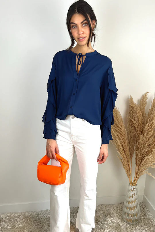 Frill Sleeve Blouse