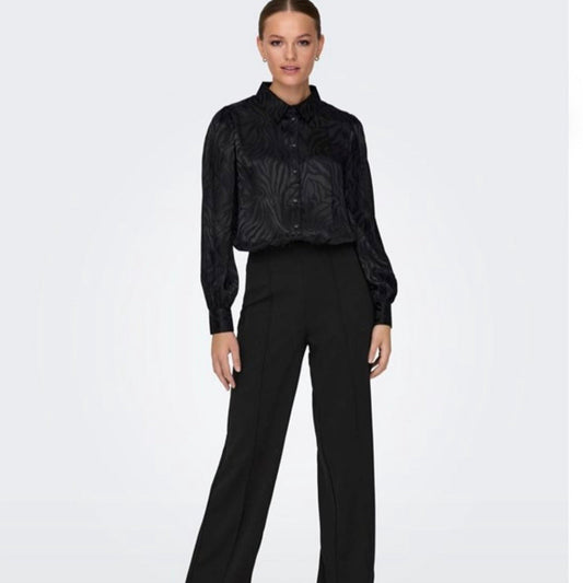 Lansa High Waist Pull On Wide Trouser