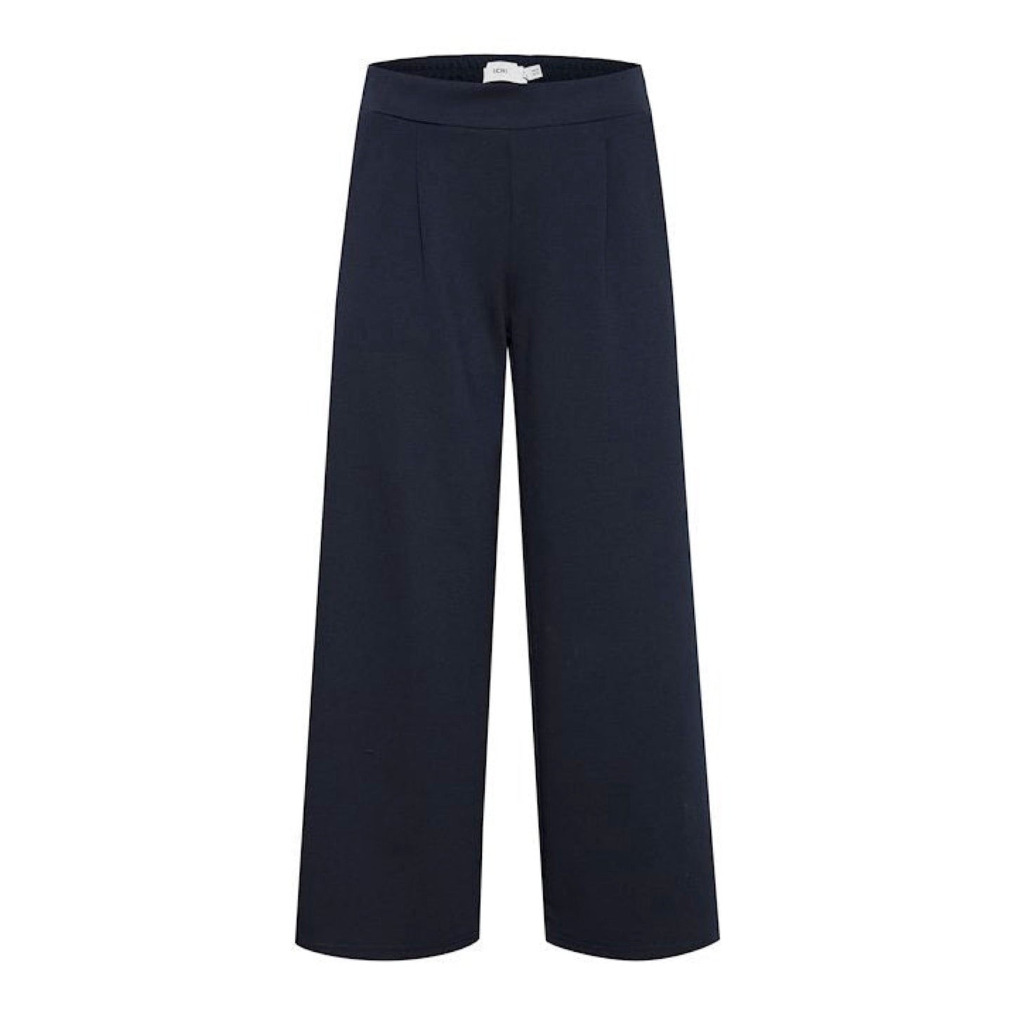 Kate Wide 3/4 Length Trouser - Navy