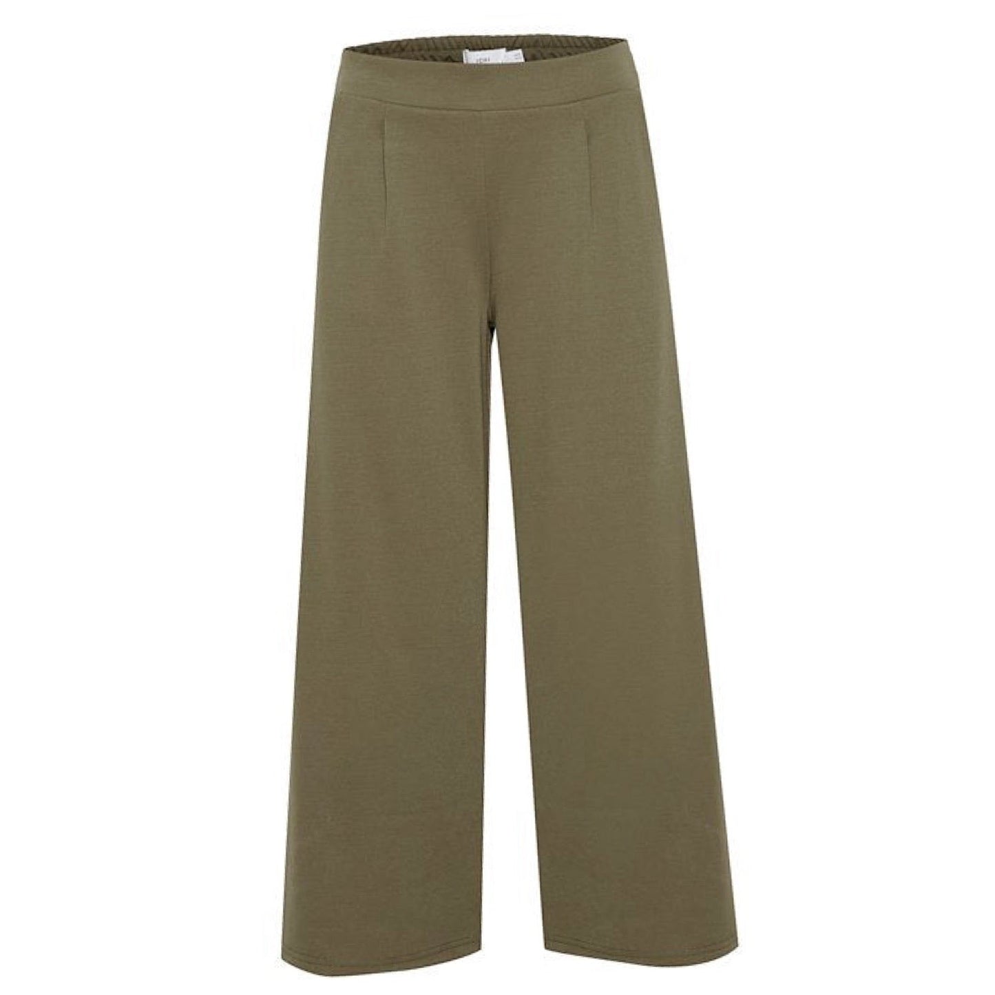 Kate Wide 3/4 Length Trouser - Khaki