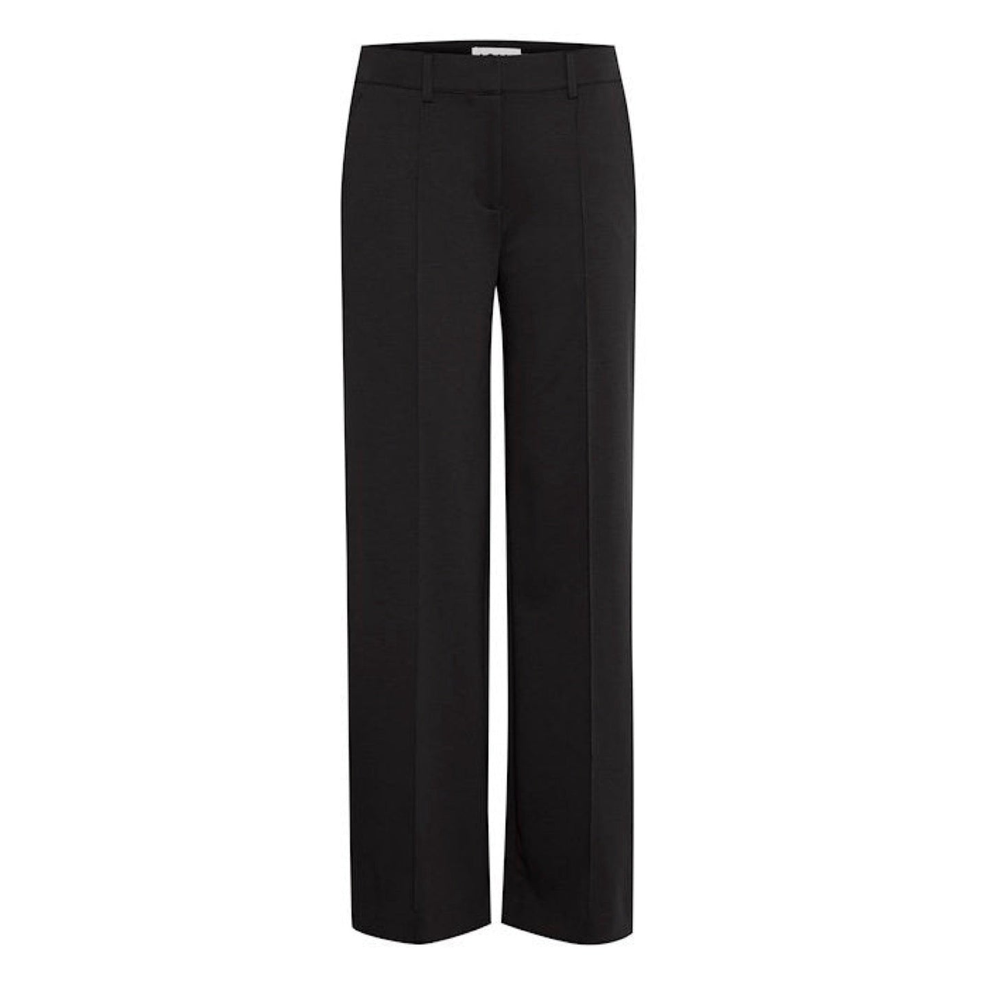 Kate Wide Leg Full Length Trouser - Black