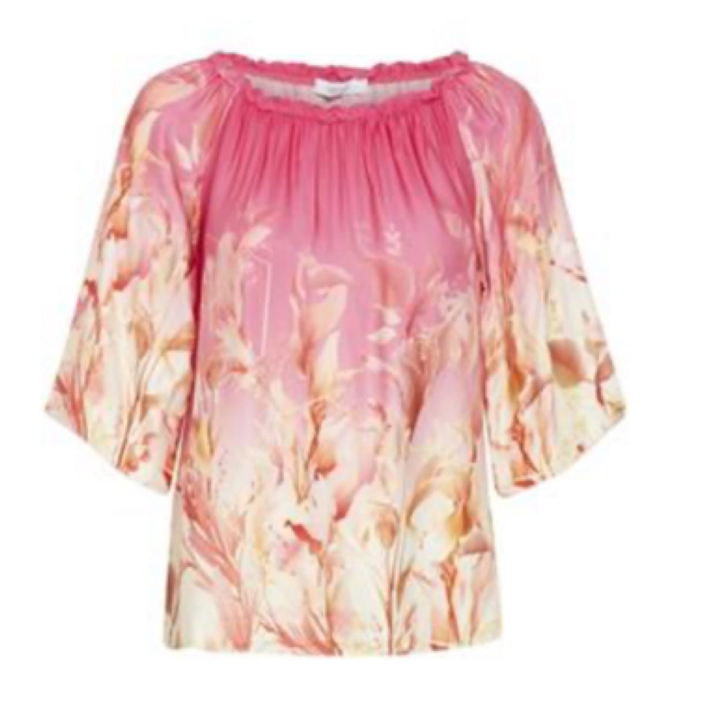 Lily Blouse - Pink Floral Print