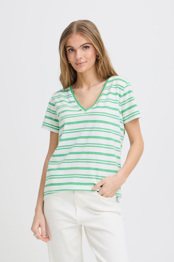 Julietta Stripe Tee - Green