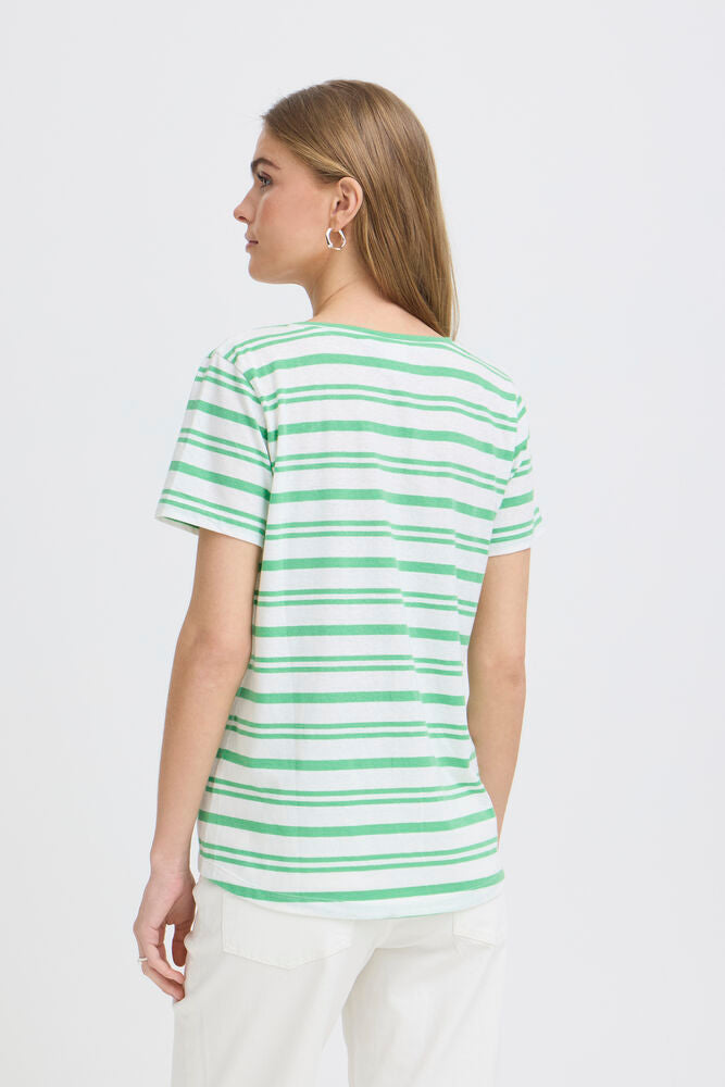 Julietta Stripe Tee - Green