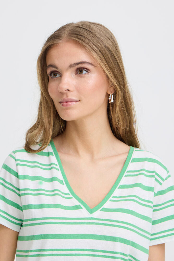 Julietta Stripe Tee - Green