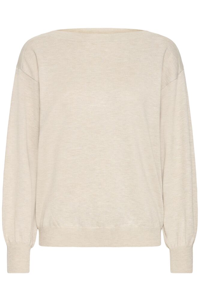 Lightweight Boatneck Jumper - Oatmeal