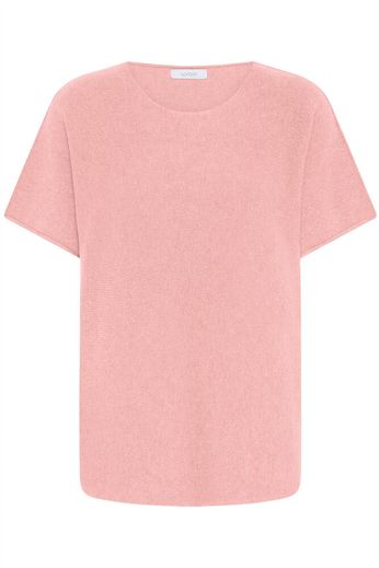 Misty Short Sleeve Light Knit Top - Rose