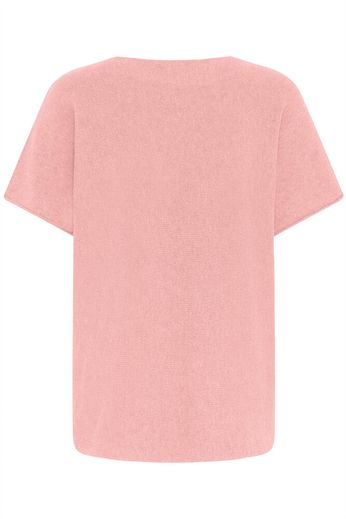 Misty Short Sleeve Light Knit Top - Rose