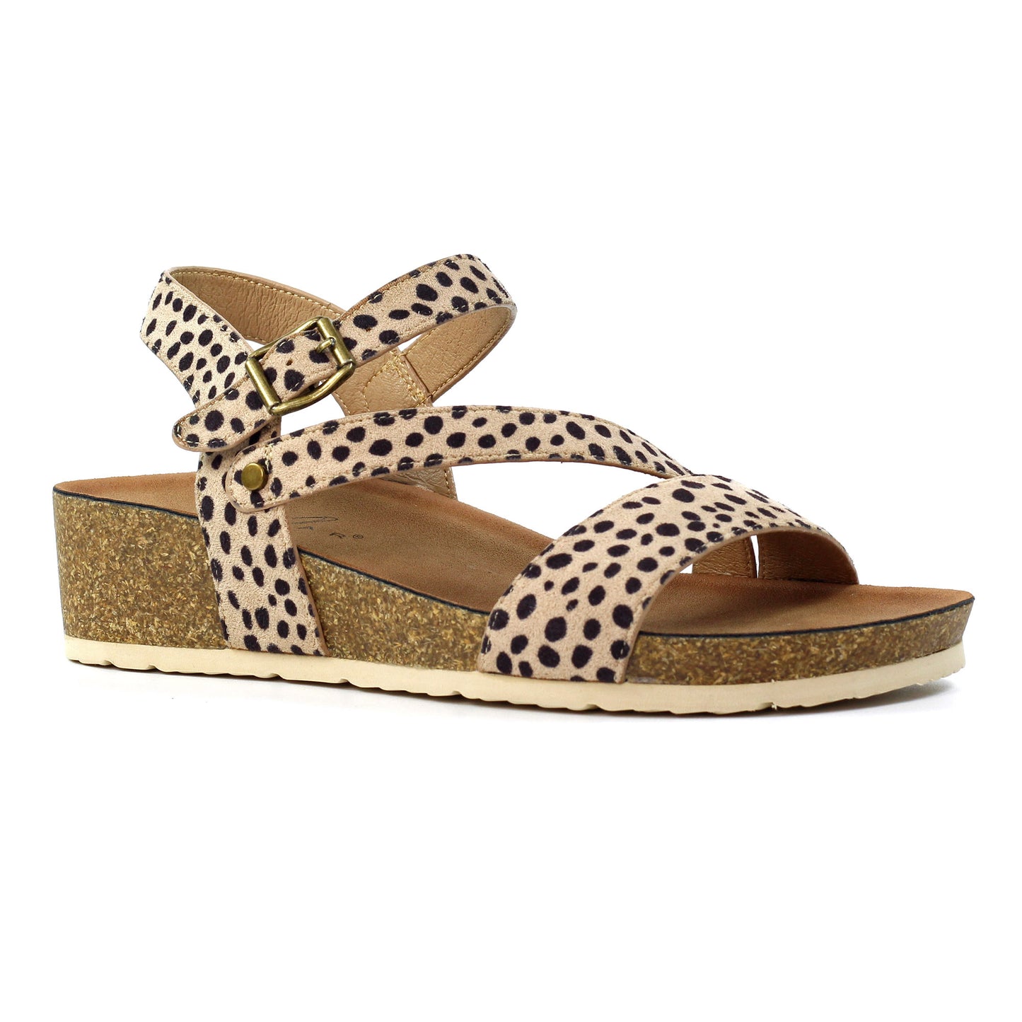 Lottie Strappy Wedge Sandal - Leopard