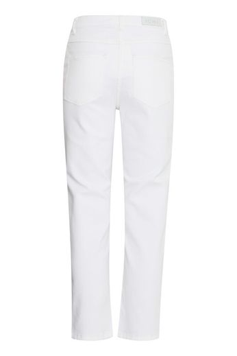 Raven Ankle Length Straight Jean - White
