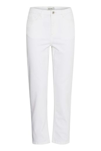 Raven Ankle Length Straight Jean - White