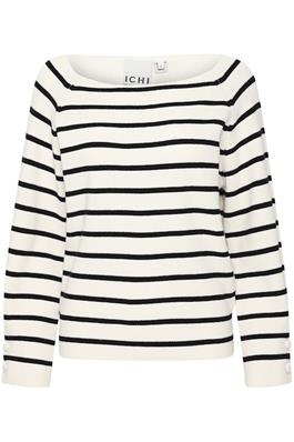 Boston Stripe Jumper with Button Cuff Detail