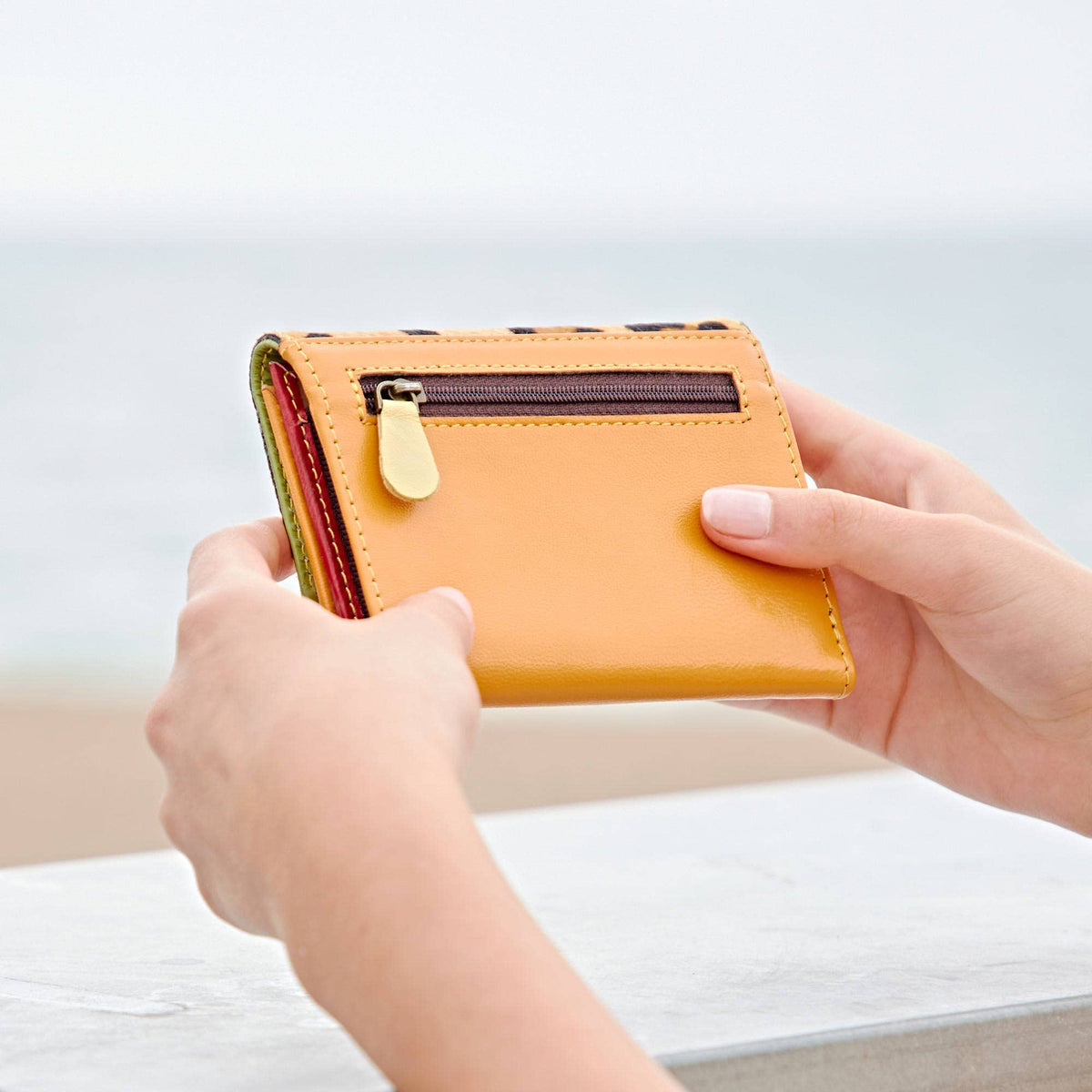 Multicoloured Leather Purse