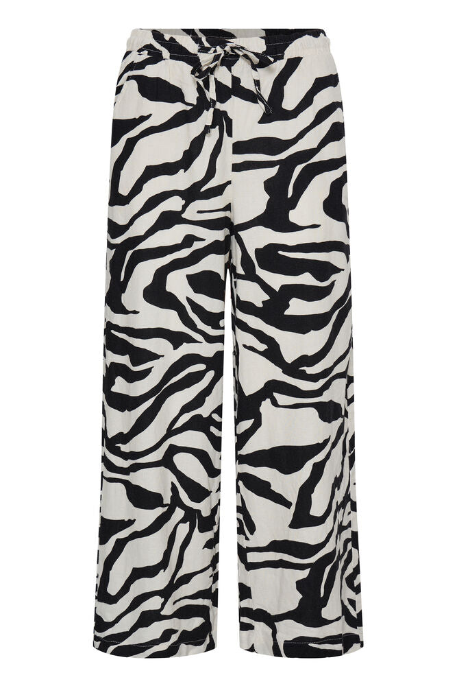 The Amalfi Linen Blend Loose Fit Trouser - Graphic Animal