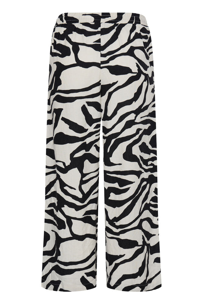 The Amalfi Linen Blend Loose Fit Trouser - Graphic Animal