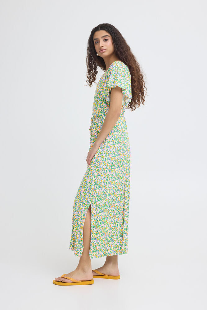 Aya Ditsy Print Maxi Dress