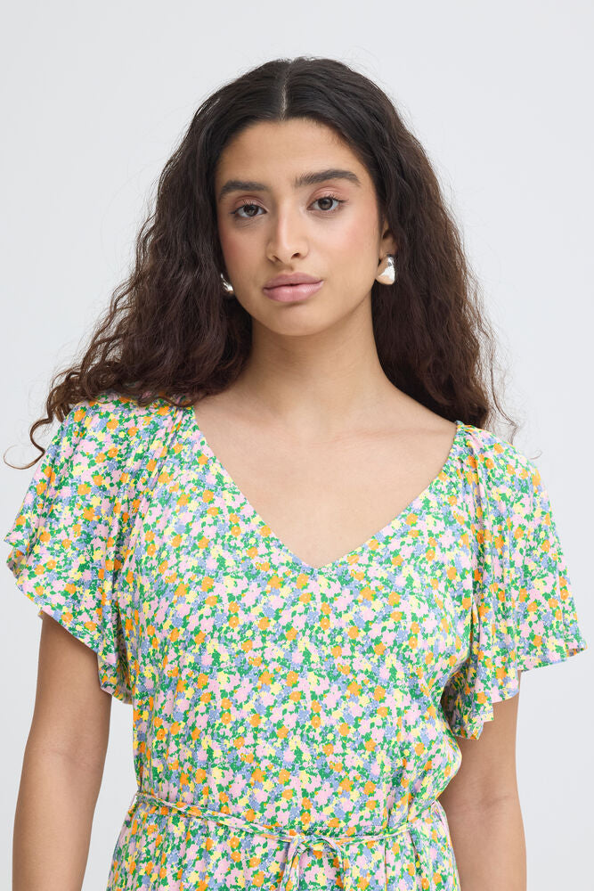 Aya Ditsy Print Maxi Dress