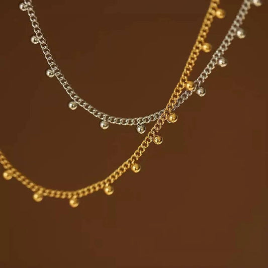 MG Bobble Short Necklace - Gold / Silver