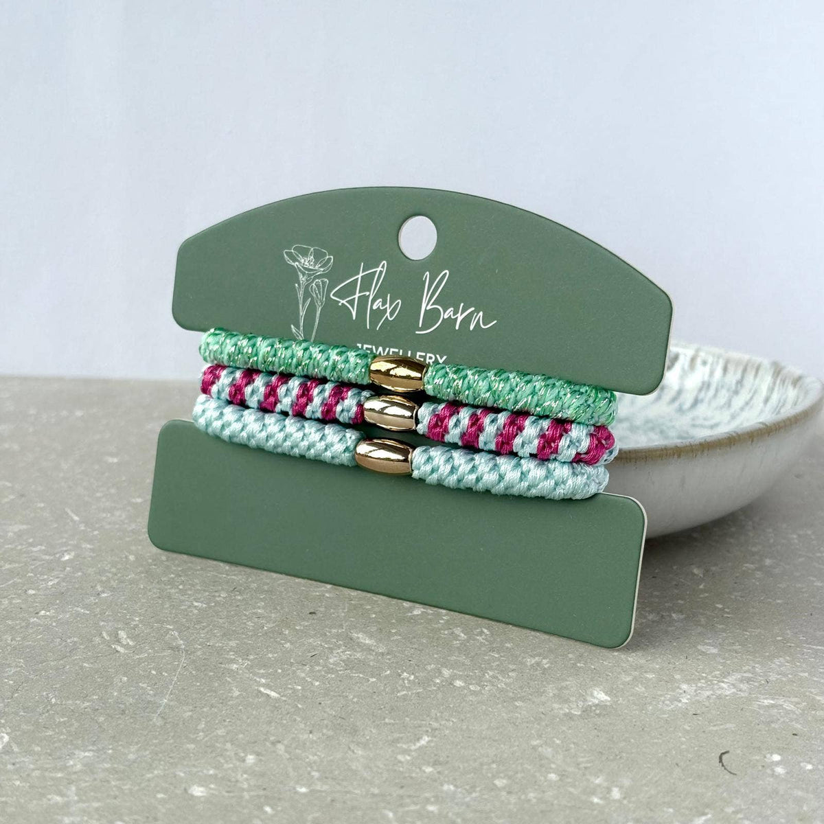 Pack of 3 Hair Ties - Candy Mint
