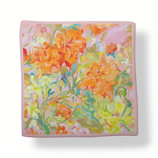 Watercolour Floral Neck Scarf - 2 colours