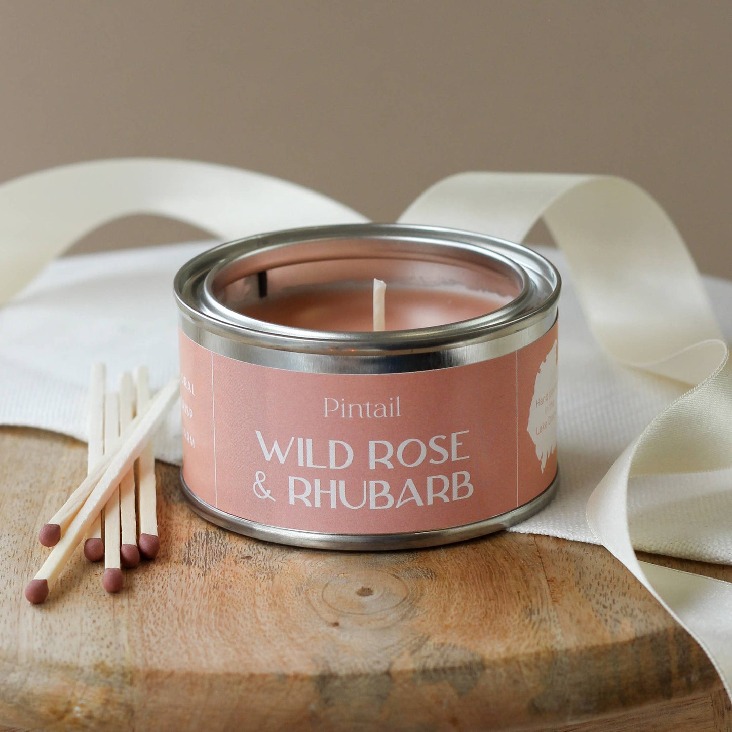 Wild Rose and Rhubarb - Small Candle