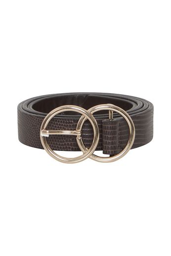 Brown Belt with Gold Rings