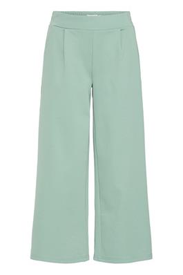 Kate Wide 3/4 Length Trouser - Beryl Green