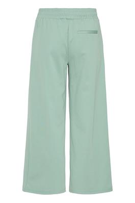 Kate Wide 3/4 Length Trouser - Beryl Green