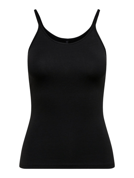 Strappy Singlet - Black