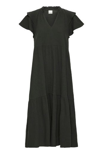 Lifana Cotton Midi Dress - Black