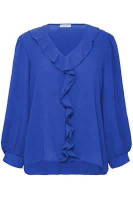 Elma Frill Front Blouse - Palace Blue