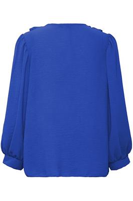 Elma Frill Front Blouse - Palace Blue