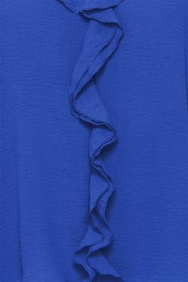 Elma Frill Front Blouse - Palace Blue